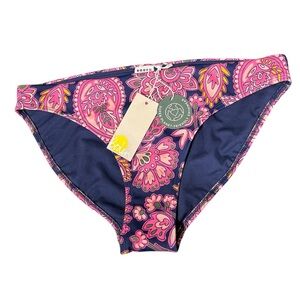 Boden Glorious British Style Navy pink paisley classic full coverage bottom 10